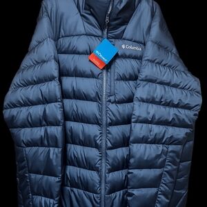 Columbia Autumn ParkII Down Navy Jacket Sz. 3XT. Mens Puffer Jacket Big&tall Men